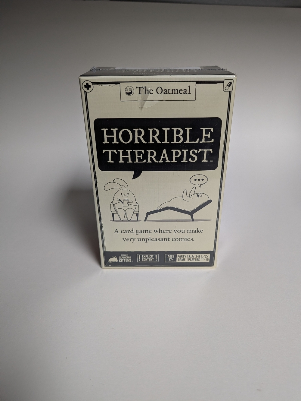 Horrible Therapist Card Game Extra Horrible Edition Explicit 17+ The Oatmeal NEW